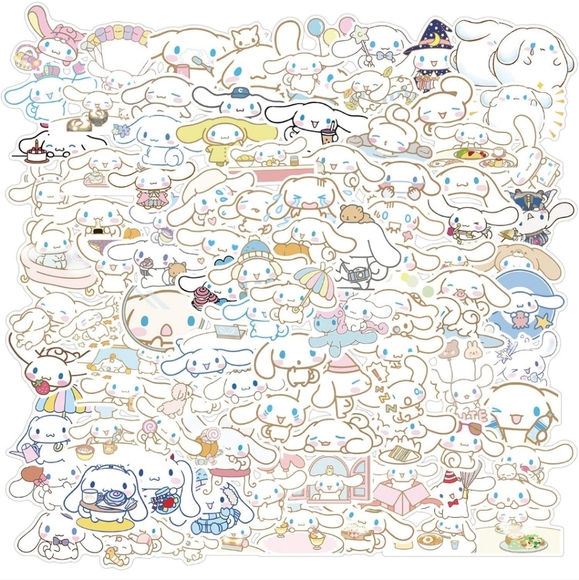 Cinnamoroll Sticker set 100 pc Colorful white vinyl sticker bumper water bottle - Picture 1 of 4